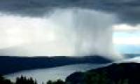 Bombs poured tons of water on the surface of Lake Austria