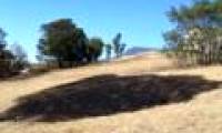 Burning grasslands by