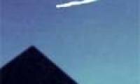 Close up of mysterious fireball in the sky of America
