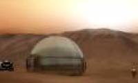 Close up of NASA's Mars house