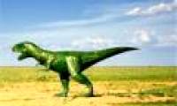 Close up of the world's largest dinosaur park