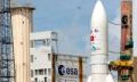 Close up of Vinasat-2 satellite on launch pad