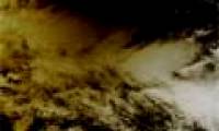 Clouds change color because of solar eclipse