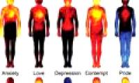 Color chart decoding emotions