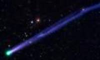 Comet 45P opposes the Earth glowing fanciful blue light