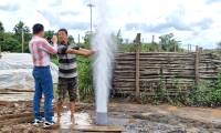 Conclusion of the case of a well on a hilltop that spontaneously gushes water dozens of meters high in Kon Tum