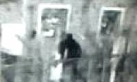 Crying when I see the black shadow floating through the wall in the prison