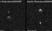 Detecting the asteroid moon near the Earth
