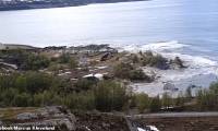 Disappointingly the whole Norwegian land is being 'pulled' to the sea and sank