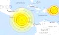 Earthquake caused tsunamis in Central America