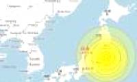 Earthquake near the damaged nuclear plant in Japan