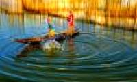 Enchanting beauty of Vietnam lagoon water