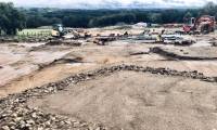 Excavation of 1,700-year-old Roman ruins on top of a sacred spring