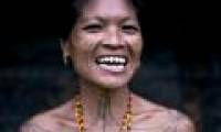 Exotic way to sharpen the teeth of shark Mentawai