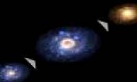 Explain the causes of galaxies in the universe with bizarre shapes