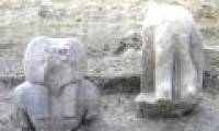 Find ancient Pharaoh and god statues in Egypt