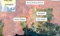 Floodwaters advanced deep into Bangkok