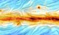 For the first time, the magnetic field connecting the two galaxies was observed