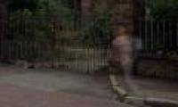 'Ghosts' in the picture of an abandoned mental hospital