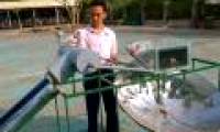 Grade 11 students and equipment to turn saltwater into sweet