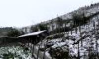 Heavy snow at Silver Falls, O Qui Ho (Sa Pa)