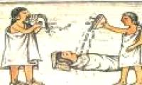 Horror burying the dead under the house of the Atzec