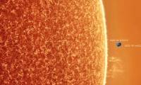 How small is the Earth next to the Sun?