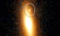 Huge black hole strayed in the galaxy