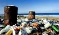 Huge landfill in the Atlantic Ocean