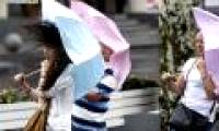 Images of Haikui storm landed in China