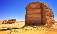 Lonely castle stands out in the desert