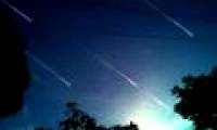 Meteor in the sky of Hanoi