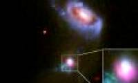 Monster black hole 'belching' twice after swallowing gas