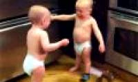 Mysterious conversation of 18-month-old twins