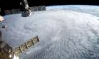 Natural disasters look from the universe