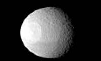 New photos of the moon 'Tethys' pupil of Saturn