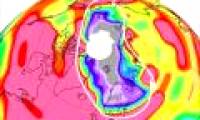 Ozone holes appear in the North Pole