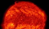 Part of the Sun broke off, caught in the polar vortex
