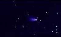 Pictures of UFOs suspected of being struck by lightning