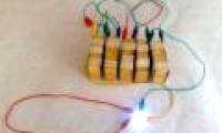 Processing batteries from boiled potatoes