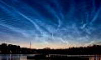 Rare blue clouds in the polar region