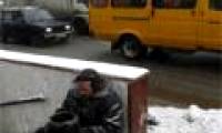 Russian homeless people