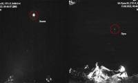 Russia's lunar spacecraft takes photos from space.