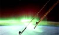 See the virtual aurora on the earth from the universe