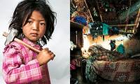 Set of photos of children's bedrooms around the world with unexpected differences