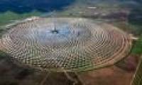Solar power plant operates at night