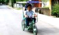 Solar powered shaking cars for people with disabilities