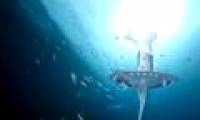 Space station in the ocean