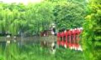 Start separating mud of Sword Lake