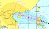 Storm Nesat is strong at level 13 into the South China Sea